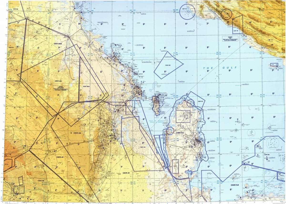 Kartta qatar-alueella