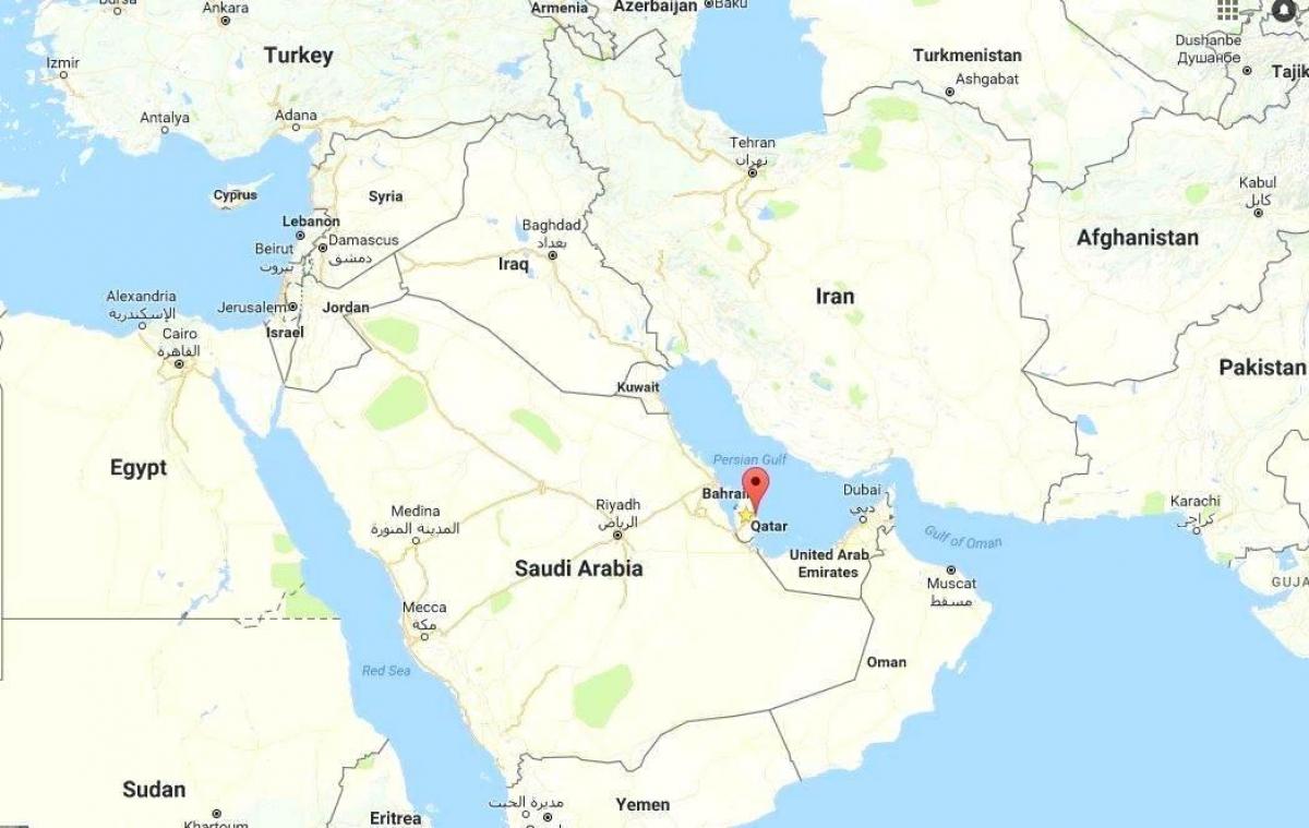 qatar kartta maailman atlas