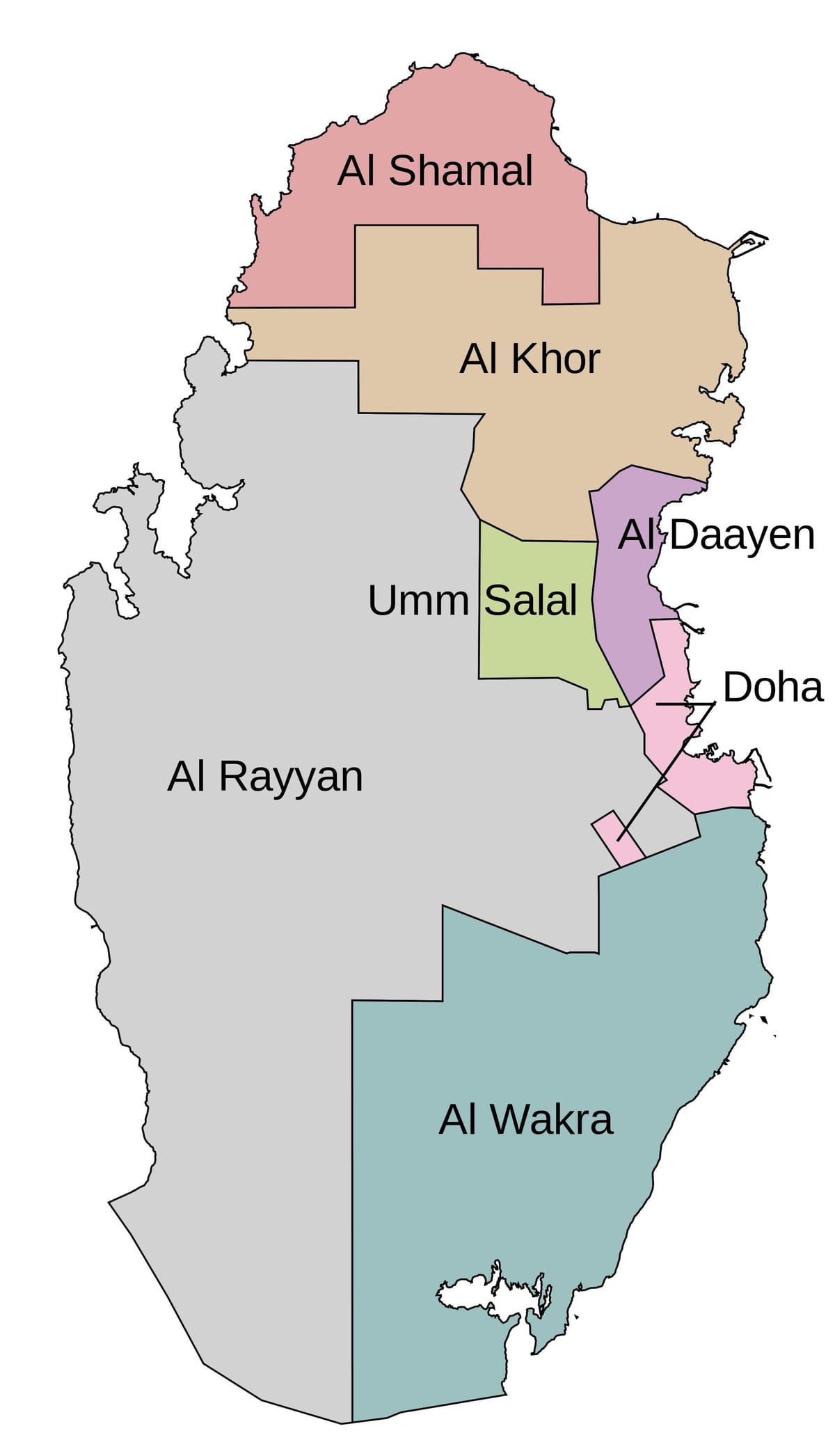 Kartta qatar kunta