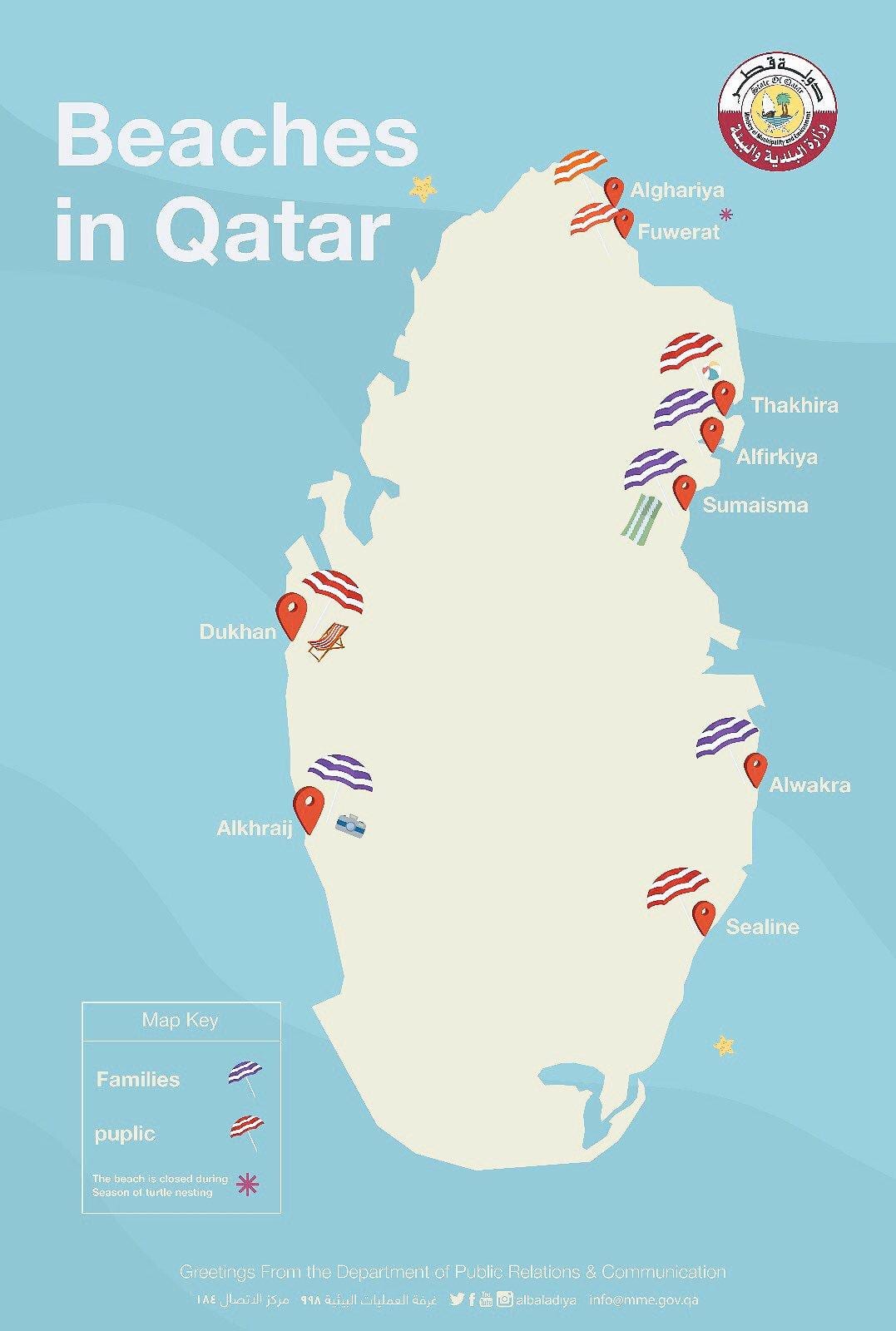 sealine beach resort qatar sijainti kartalla
