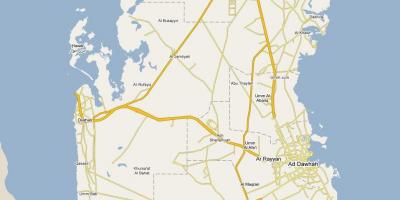 Kartta osoittaa qatar
