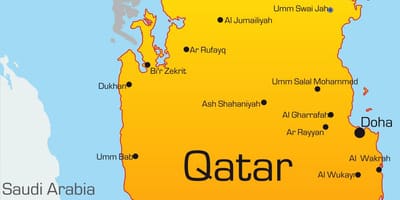 Kartta pääkaupunki qatar 
