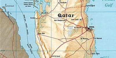 Kartta qatar saaret 